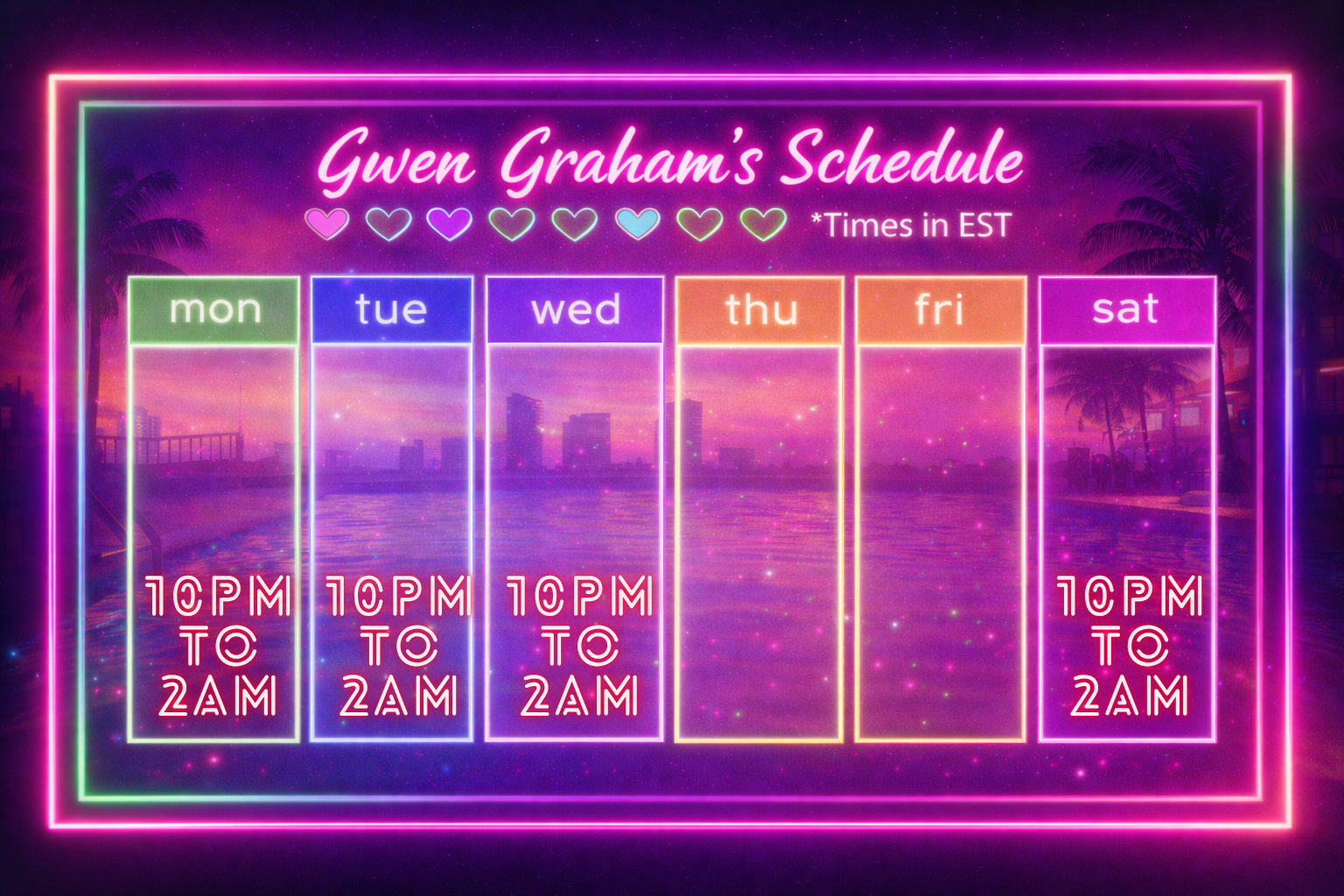 Wednesday: Noon to 3pm.
Friday: Noon to 3pm.