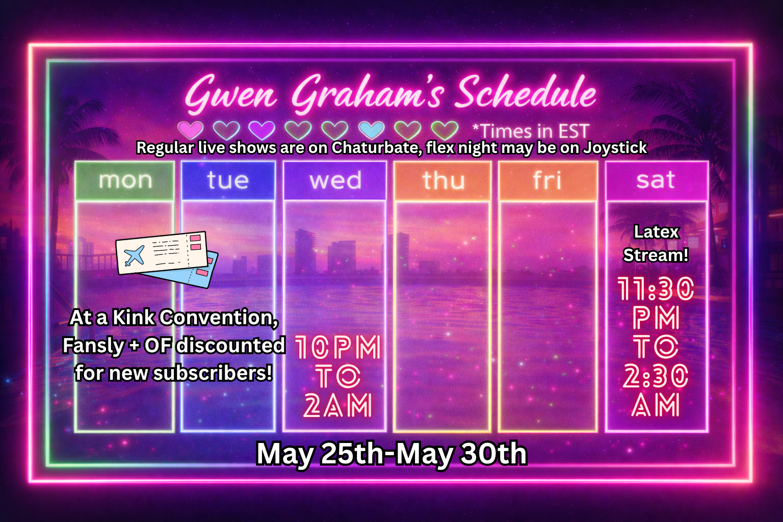 Wednesday: Noon to 3pm.
Friday: Noon to 3pm.